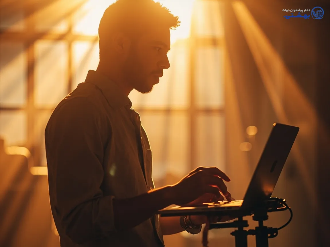 کارآفرین جوان در حال توسعه کسب و کار با وام اشتغالزایی