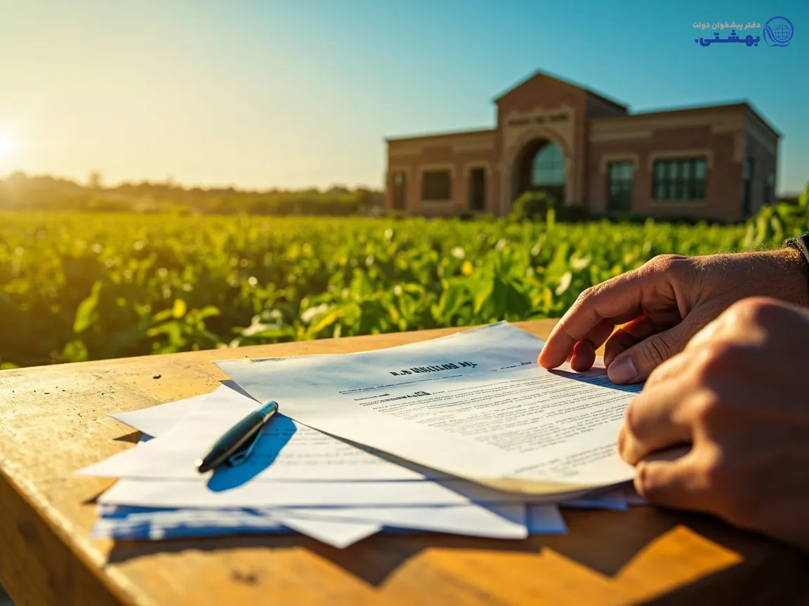 سند ملکی و فرم درخواست وام بانک کشاورزی، تأمین مالی کشاورزان