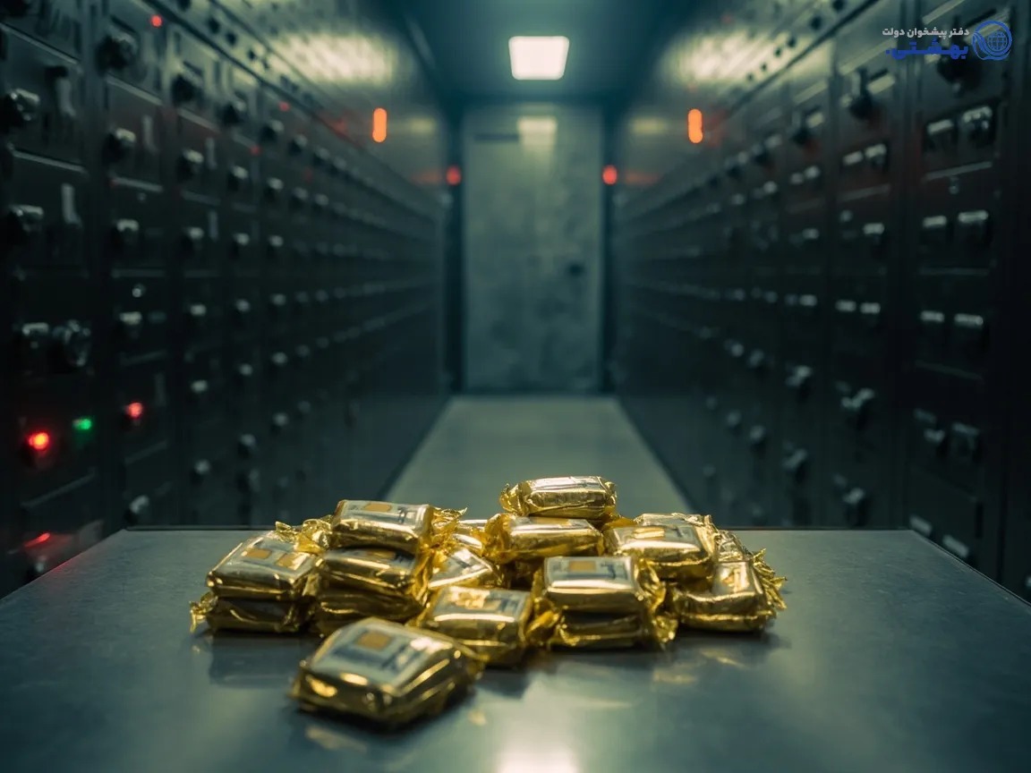 صندوق امانات و نگهداری طلای مشتریان در بانک کارگشایی
