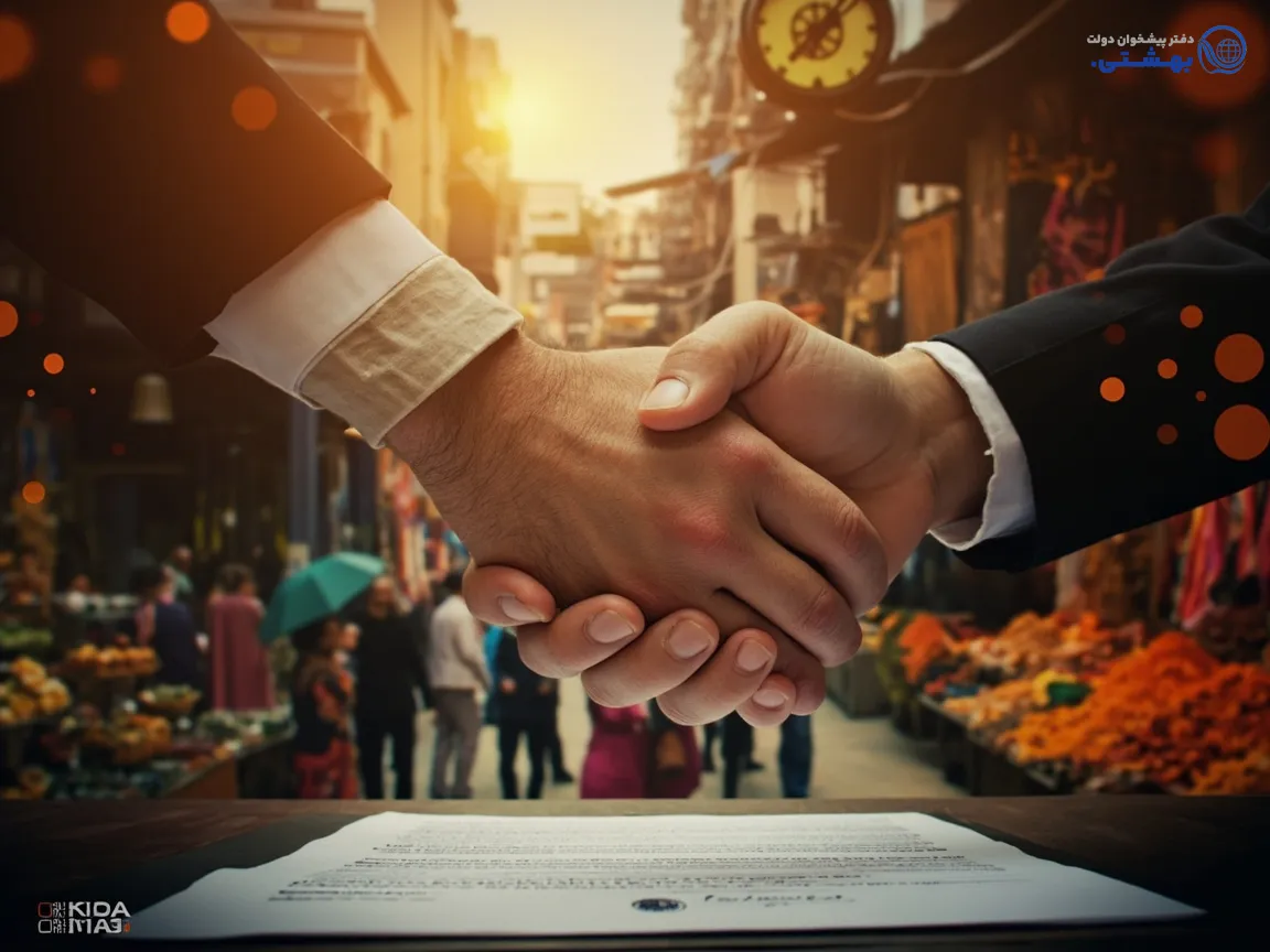 قرارداد وام مضاربه فوری و دست دادن برای معامله سریع