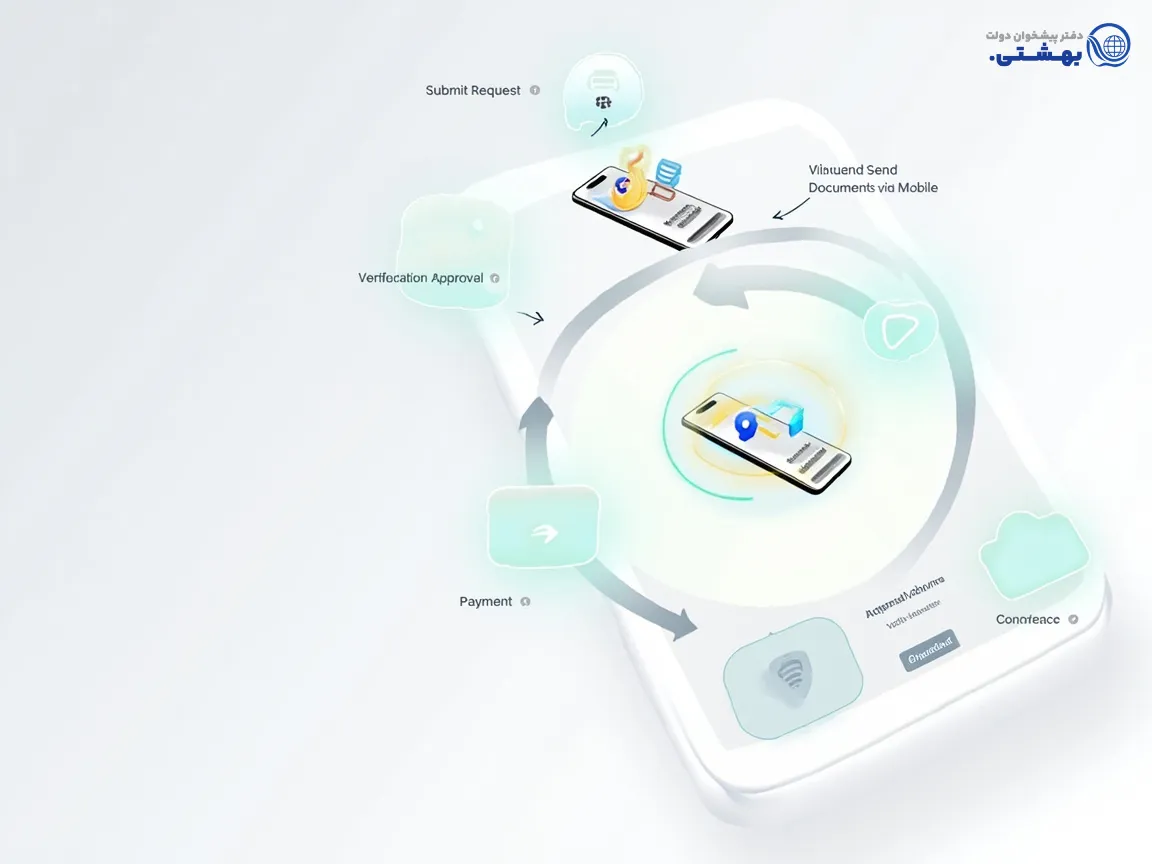 مراحل درخواست وام آزاد به‌صورت تصویری ساده