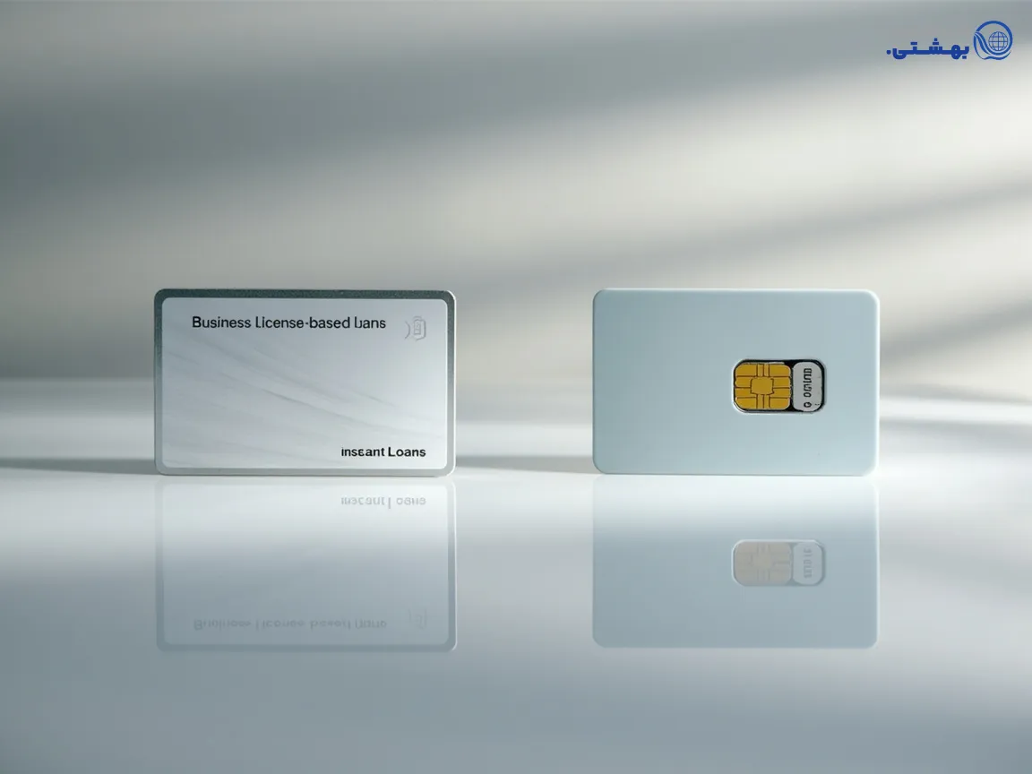 نمودار مقایسه وام جواز کسب با وام سیم‌کارت 912