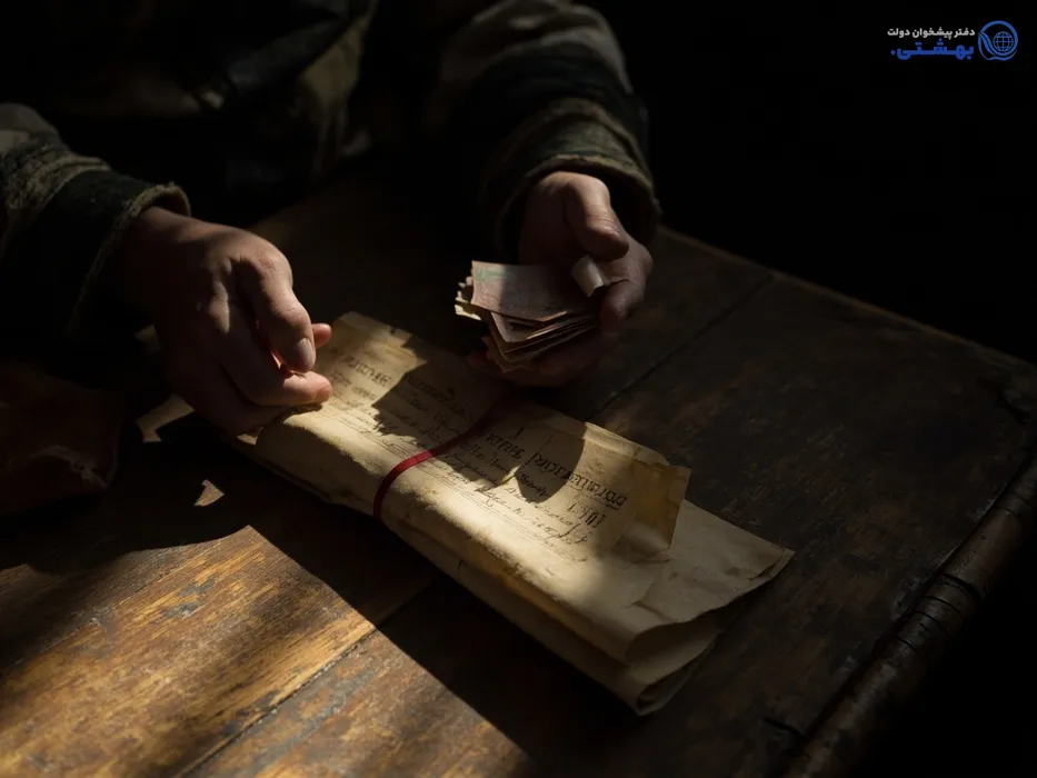 سند ملکی و بسته پول نقد، نماد دریافت وام با وثیقه ملک