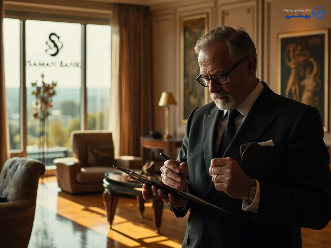 پوشه مدارک کامل برای وام سند ملکی بانک سامان