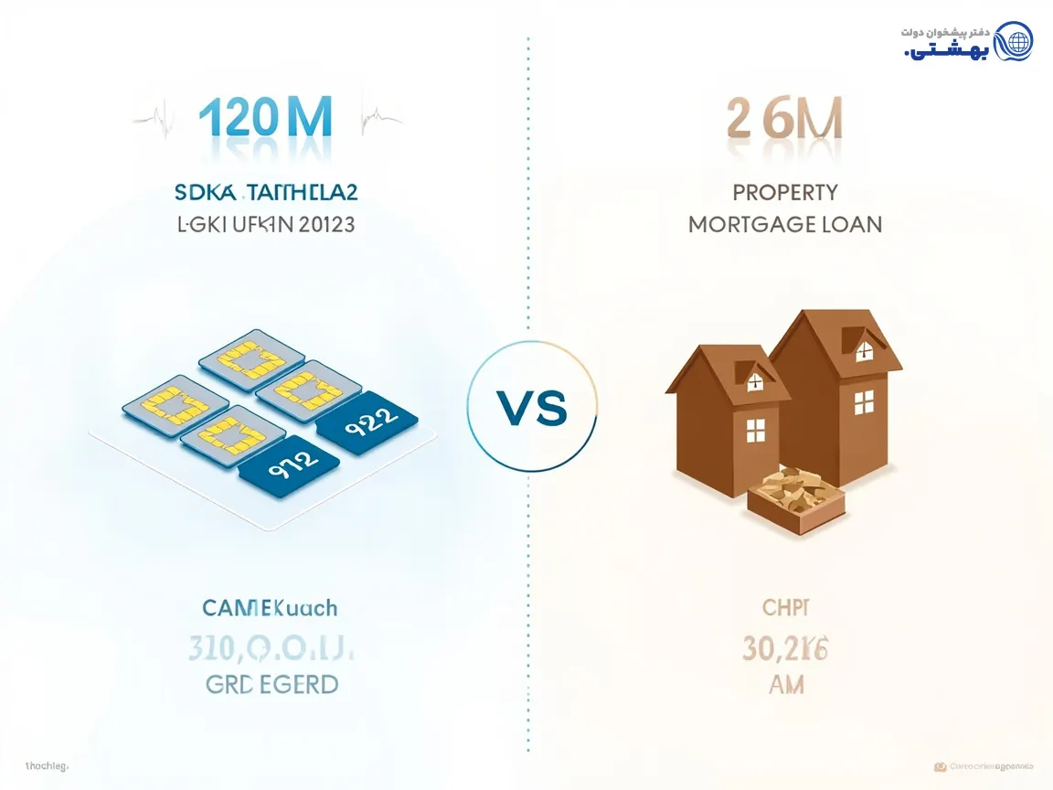 مقایسه وام سیم کارت 912 و سند ملکی