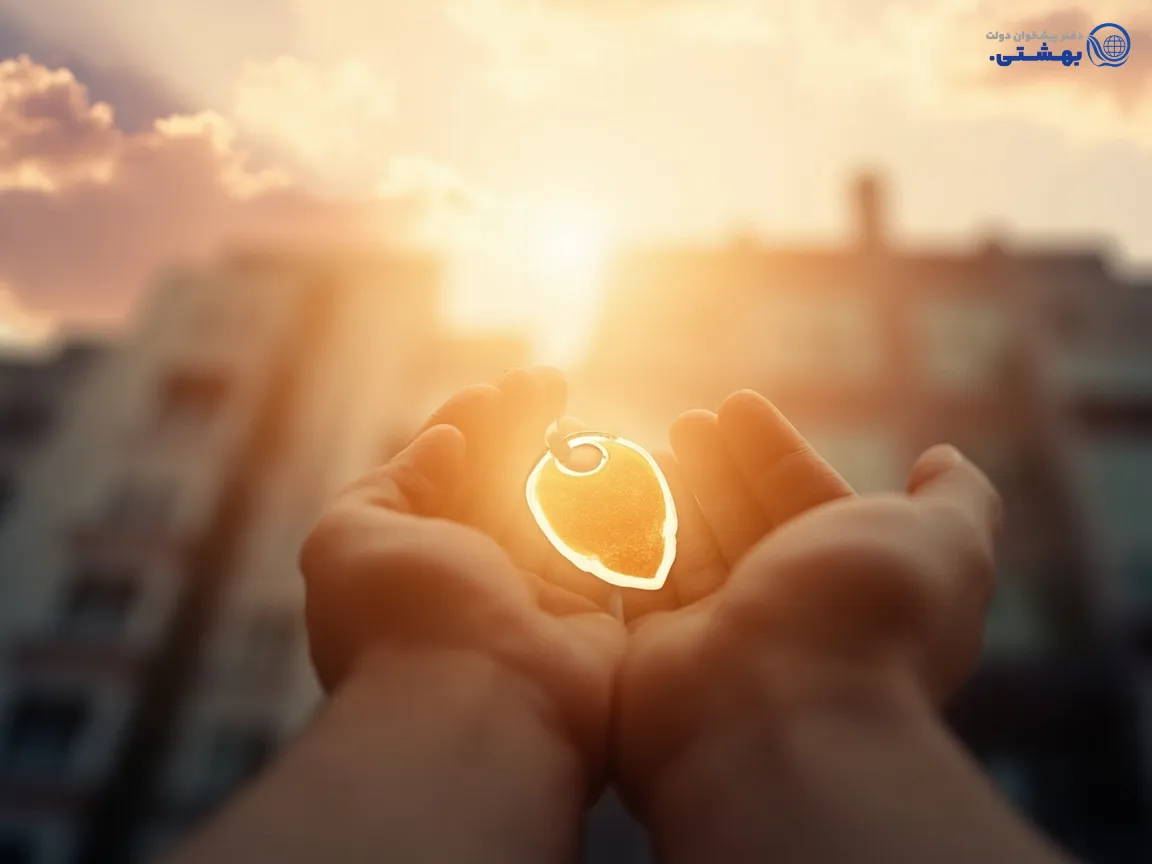 کلید خانه طلایی نماد امید به دریافت وام ودیعه مسکن برای مستاجران