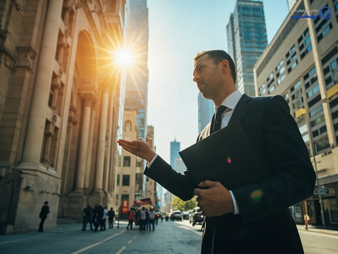 کارشناس رسمی در حال بررسی ملک برای تسهیلات بانک شهر