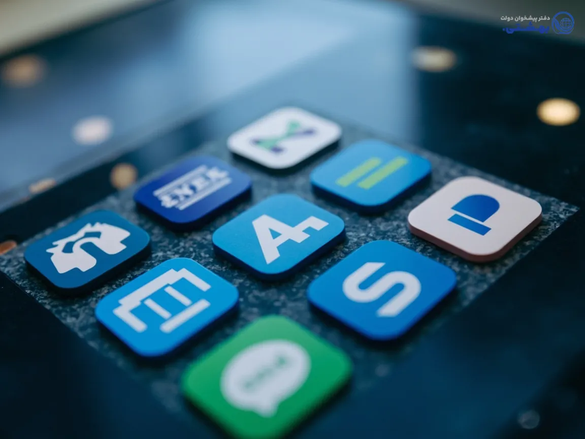 آیکون بانک‌های معتبر و اپلیکیشن‌های مالی مجوزدار