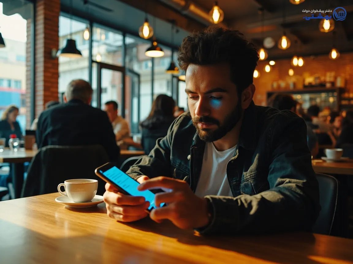 فرم درخواست وام موبایل در یک اپلیکیشن ایرانی