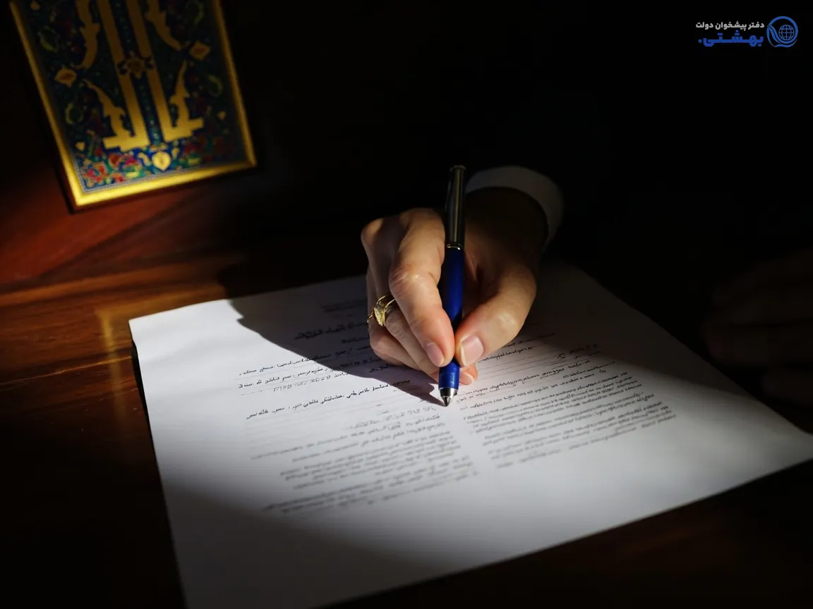 امضای قرارداد رسمی وام ملکی